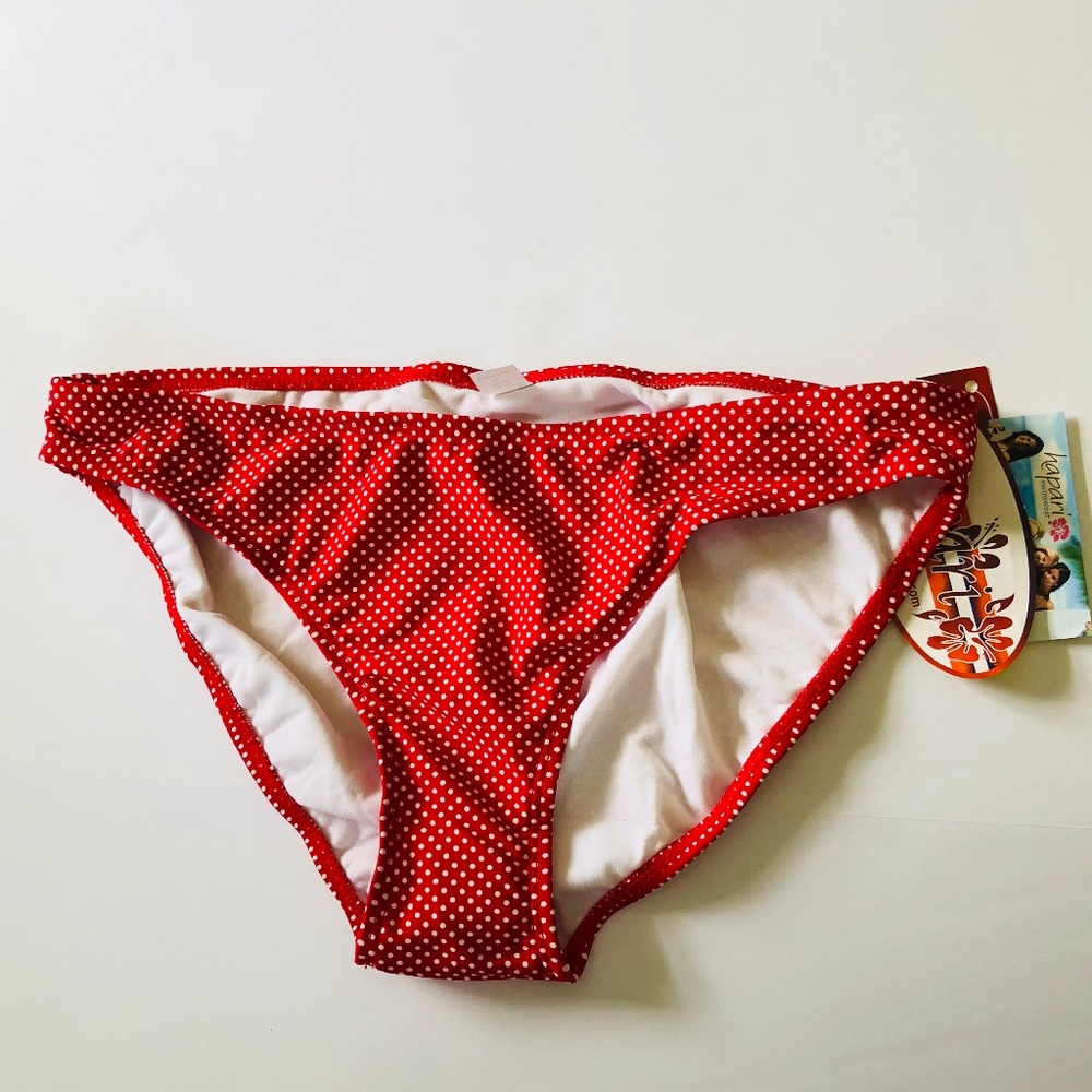 Hapari Red White Polkadot Bikini Briefs